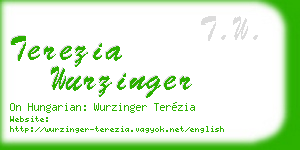 terezia wurzinger business card